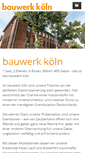 Mobile Screenshot of bauwerk-koeln.de