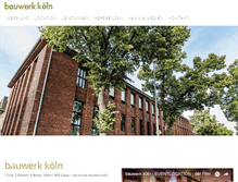 Tablet Screenshot of bauwerk-koeln.de